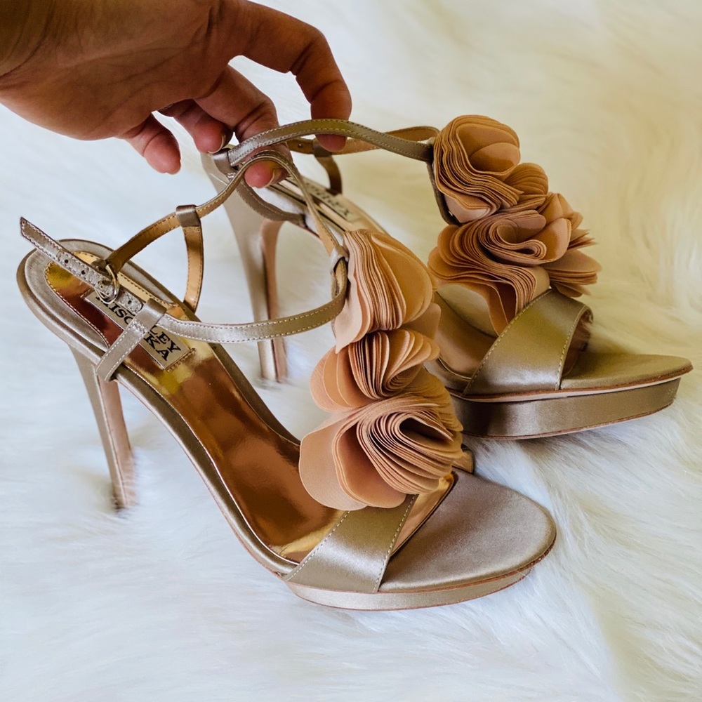 BADGLEY MISCHKA Randee Evening Heel in Sat…